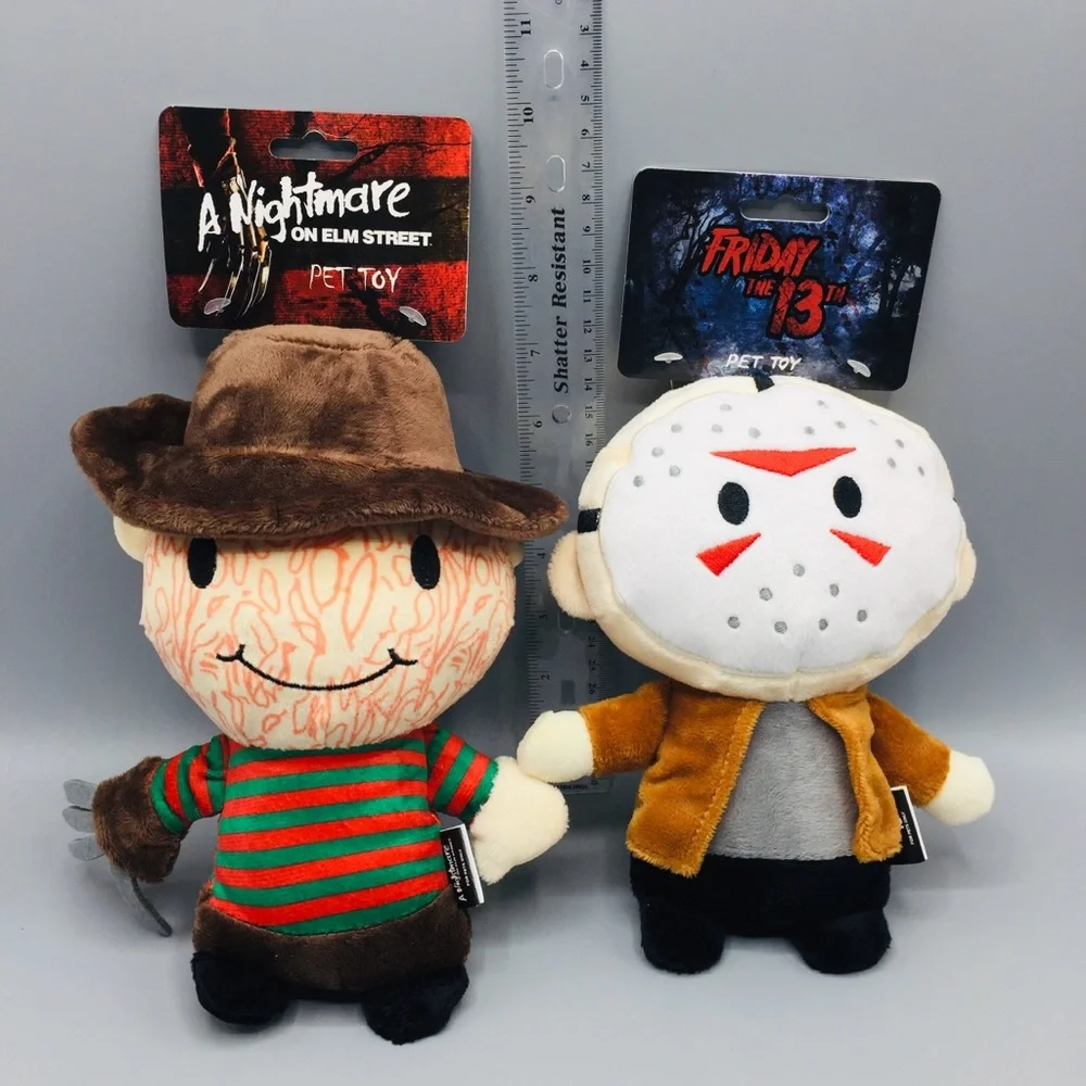 Freddy Krueger & Jason Voorhees Plush Pet Toys